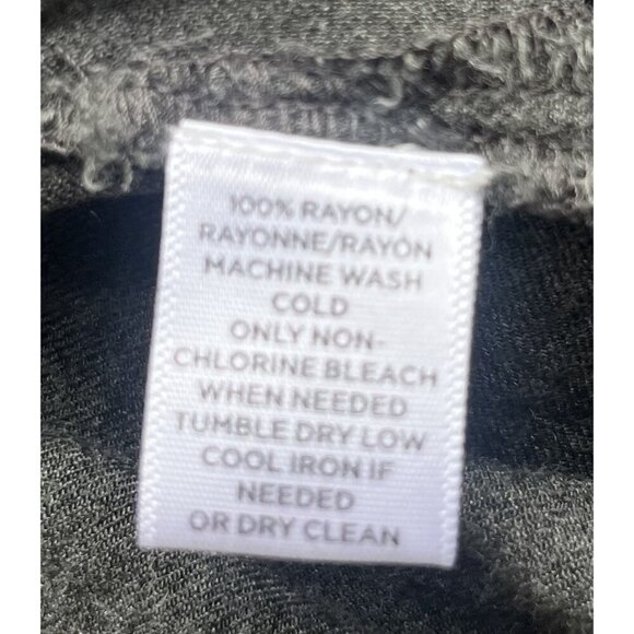 Loft S Gray Rayon Popover Blouse With Puff Sleeves - EUC - Picture 5 of 5